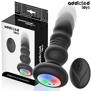 Addicted Toys Thrusting Vibrating Anal Plug, thrusting vibrating plug