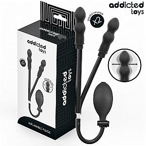 Addicted Toys Model 3 Inflatable Double Anal Plug, inflatable double anal plug