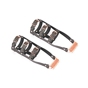 Liebe Seele Leather High Heel Ankle Harness (Rose Gold), leather ankle harness
