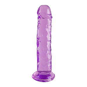 Dream Toys Bubblegum Blast Bubble Pop Purple Classic Jelly 18 cm Dong, flexible realistic dildo