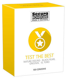 Pack of condoms 100 pieces Secura Test The Best