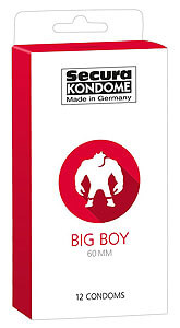 Condoms XXL 12 pieces Secura Big Boy 60 mm