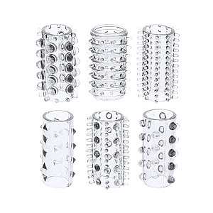 Power Penis Sleeve Set clear