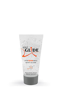 Just Glide Performance (20 ml), hybrid lubricating gel for intimate use